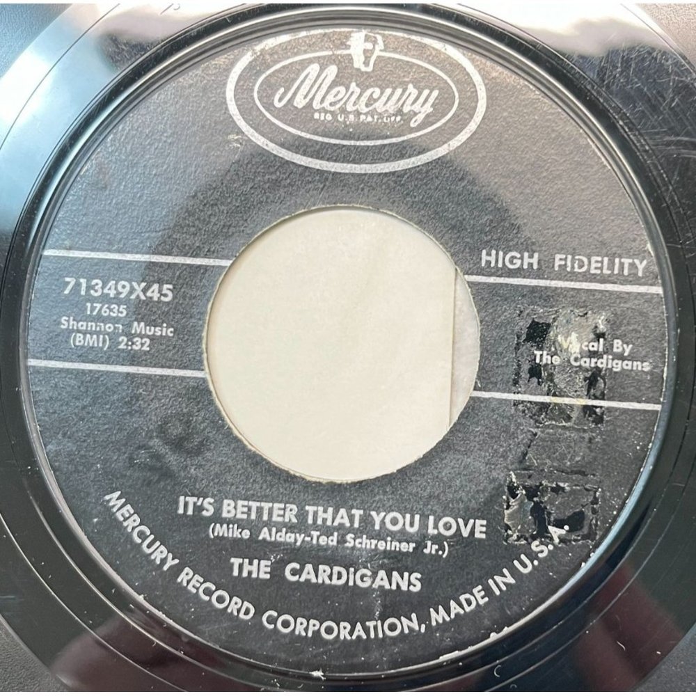 The Cardigans It's Better That you Love / Wacky Wacky 45 Early Pop Mercury